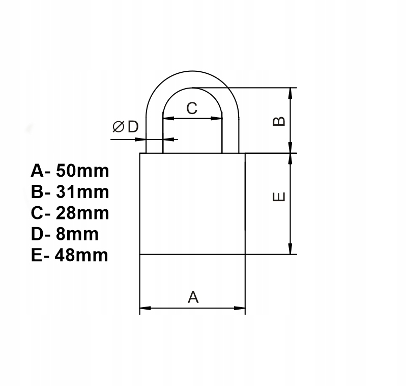 Kłódka LOB KMM5 - system jednego klucza Marka LOB