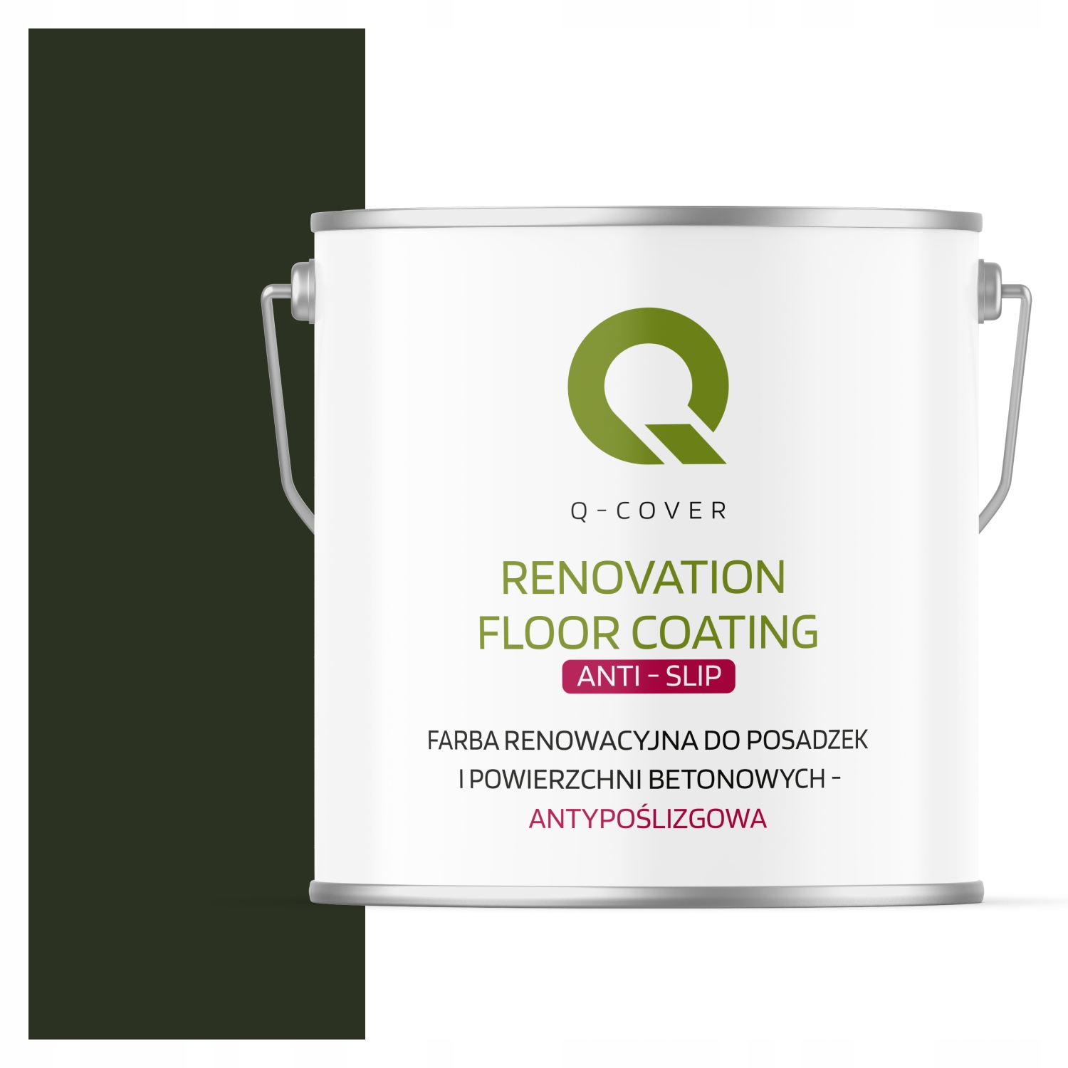 Renovačná Farba Na Podlahy Protišmyková Uv Fľašová Zelená RAL6007 5L