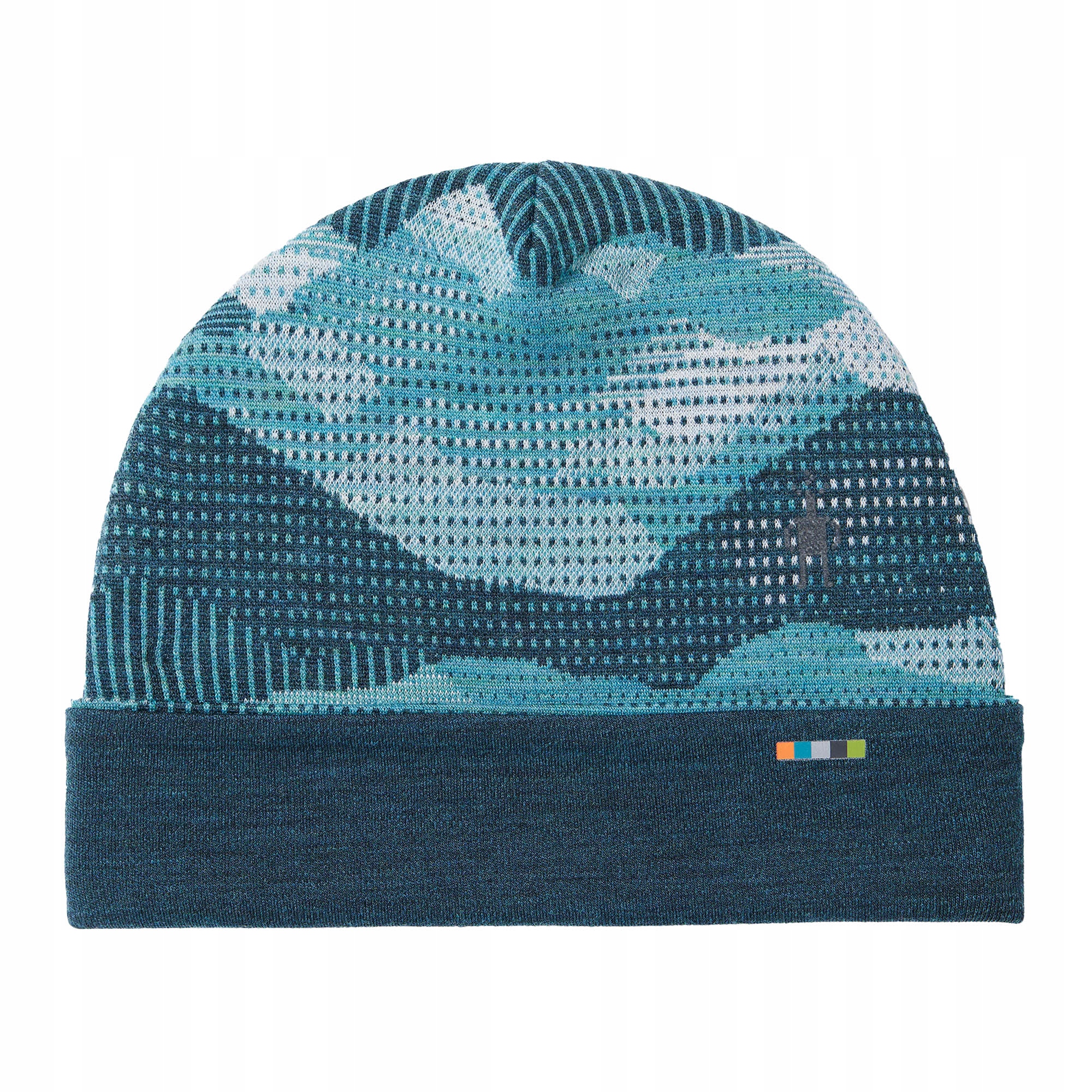 Czapka Smartwool Merino Reversible Cuffed twilight blue mtn scape