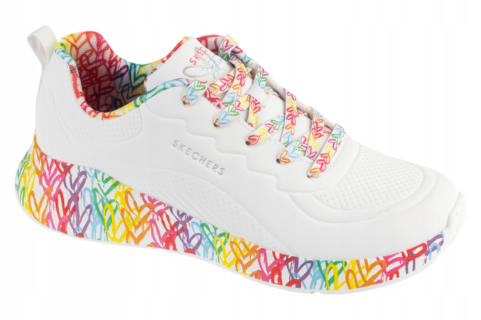 Skechers Uno Lite Exuberant Hearts [38,5] Dámské tenisky bílé