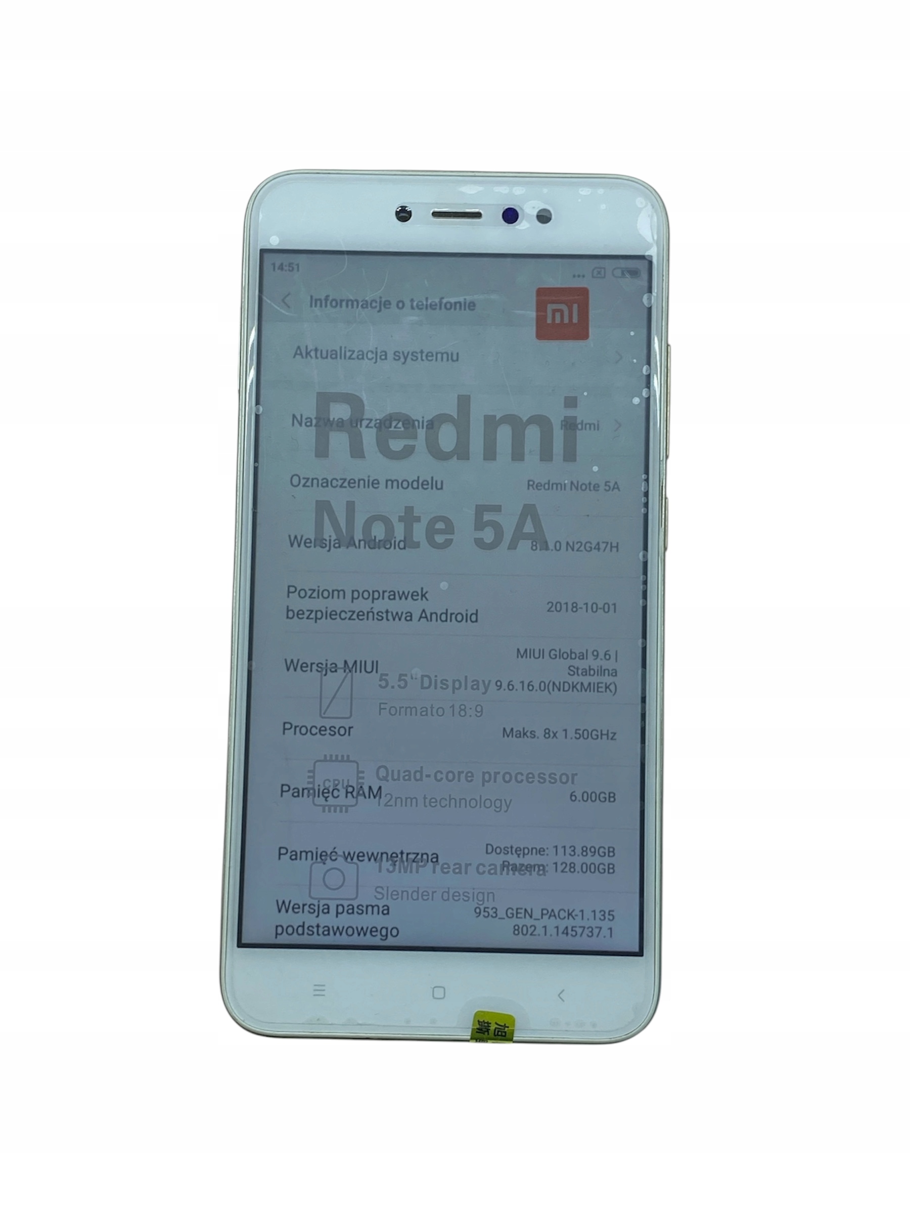 Smartfon Xiaomi Redmi 5A 2 GB / 16 GB 4G (LTE) złoty