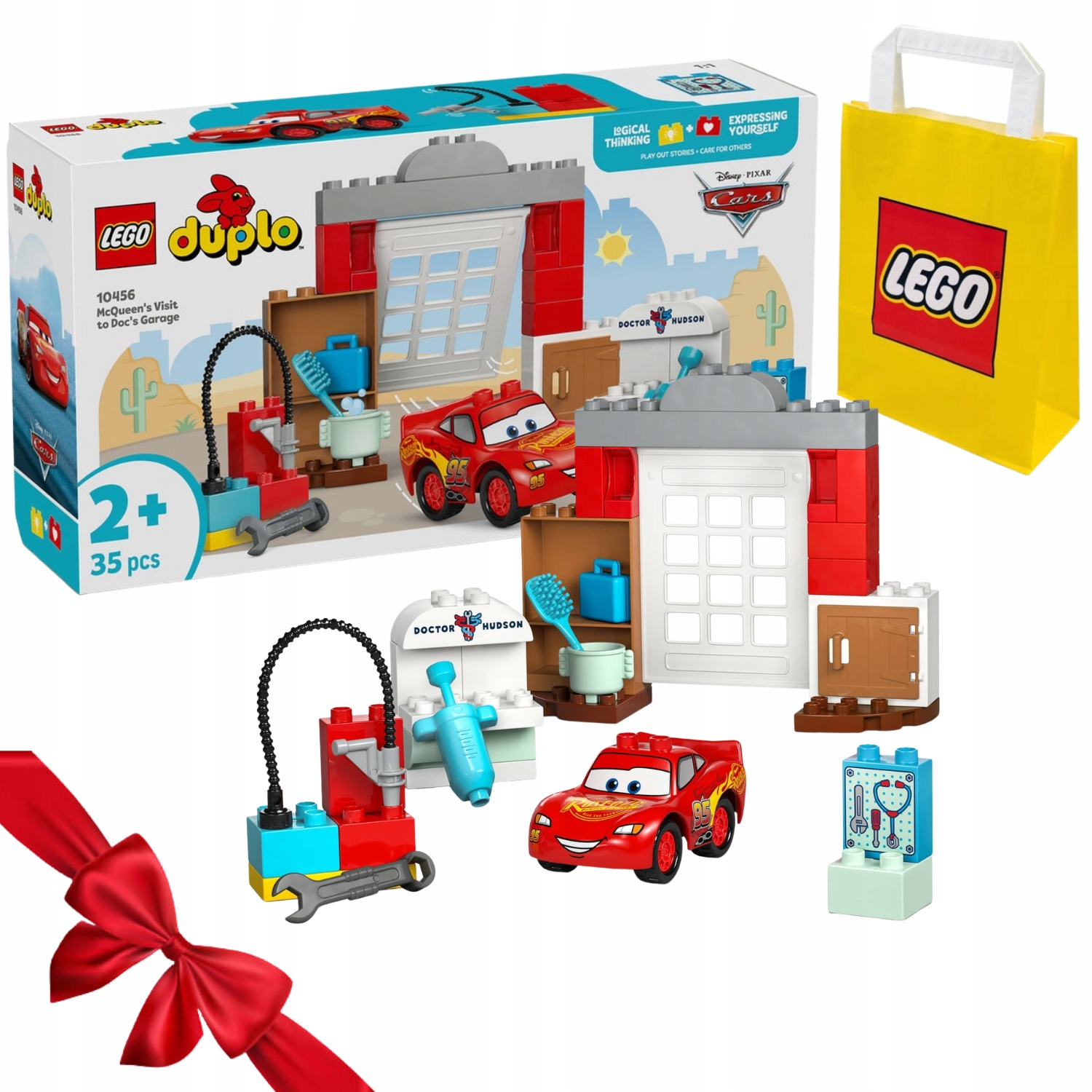 Zestaw Klocków Lego Duplo Mcqueen W Warsztacie Doktora Hudsona 35 Elementów
