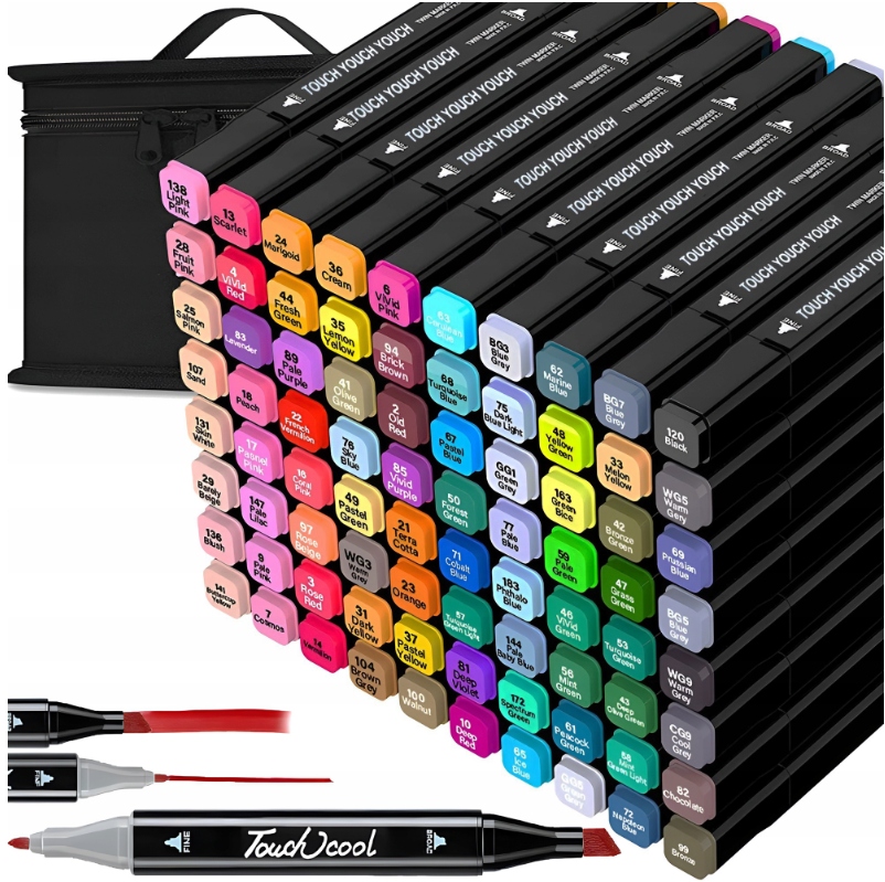 MARKERY ALKOHOLOWE 80 SZT FLAMASTRY MAZAKI PISAKI