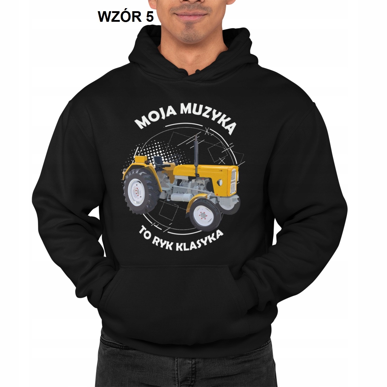 BLUZA Z KAPTUREM PREZENT DLA ROLNIKA RÓŻNE TEKSTY Tematyka, motyw traktor, ciągnik, C360, tata, dziadek, wujek, brat, prezent, upominek