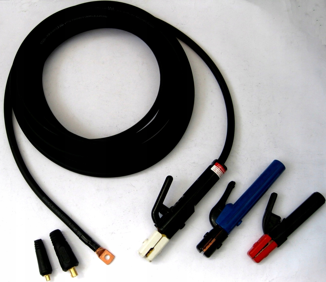 5m 300A 200A KABEL PRZEWÓD SPAWALNICZY UCHWYT ELEKTRODY MMA ELEKTRODOWY _PL Średnica przewodu 100 mm