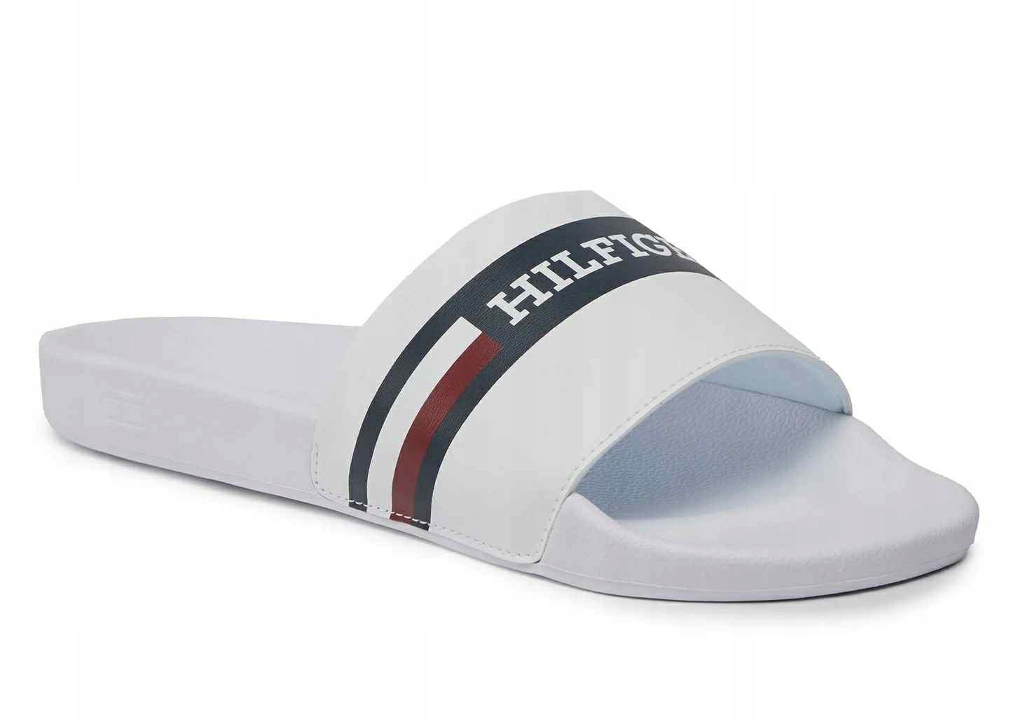 Pánské Pantofle Tommy Hilfiger Bazén Sport Th Léto Bílé vel. 40