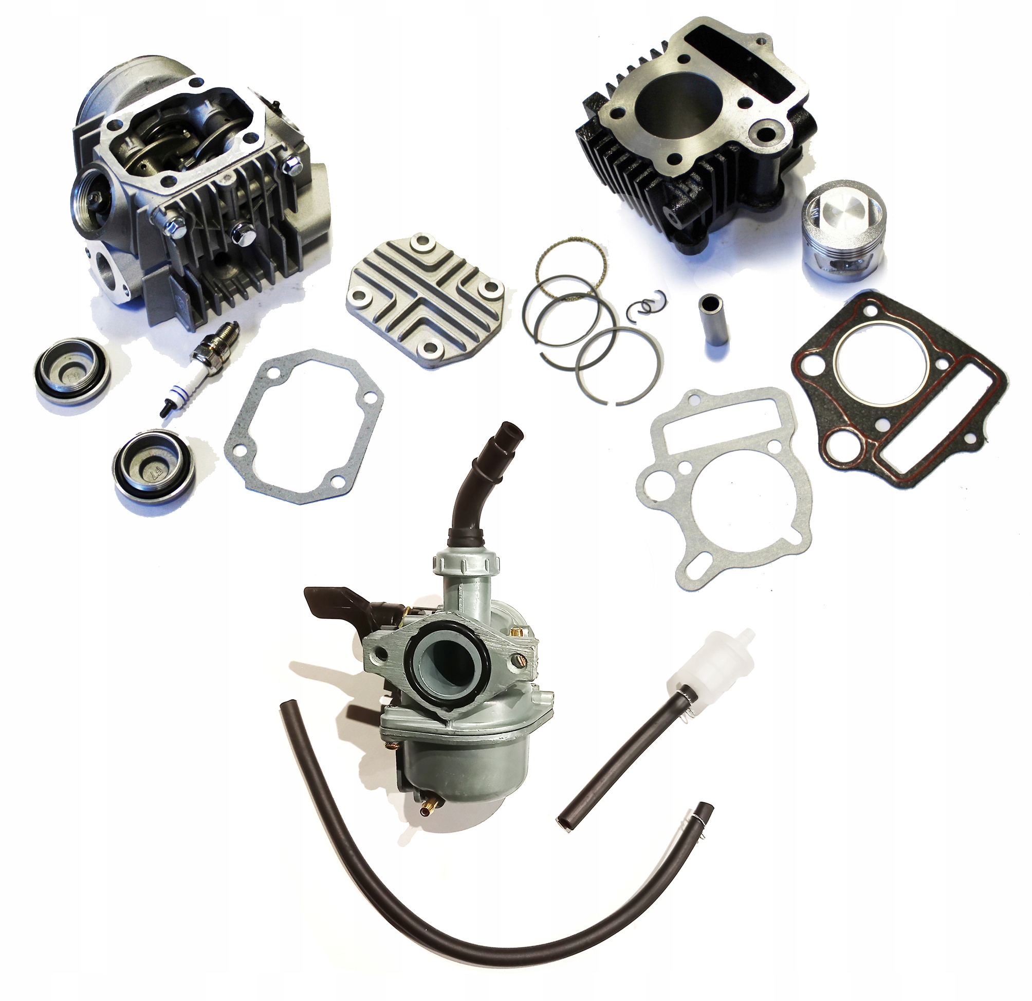 Cylinder Głowica Gaźnik motorower 70cc 139FMB Junak Benzer Zipp Barton