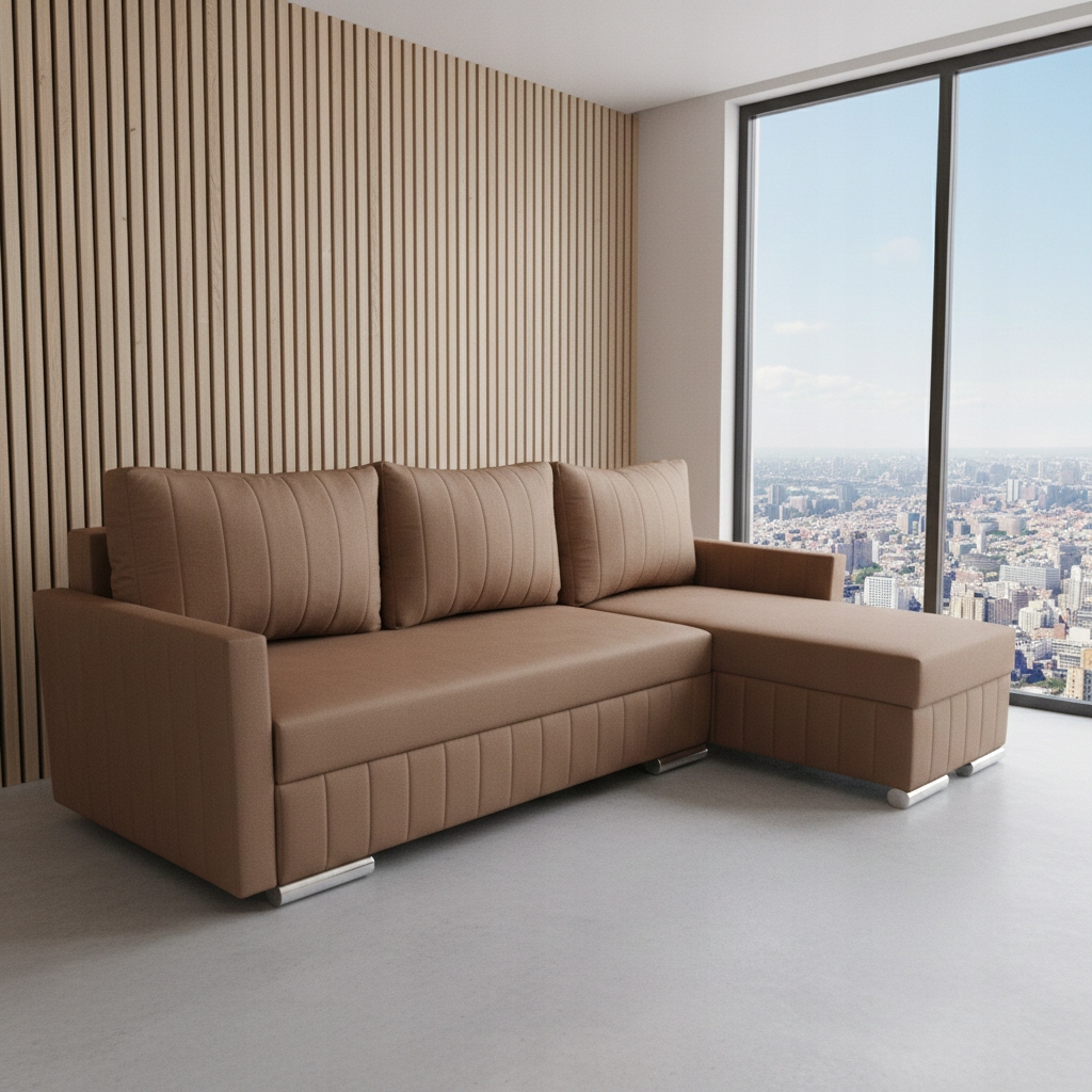 Rohová Sedací Souprava S Funkcí Spaní Frida Rohová Sedačka Rozkládací Bonell 2x Nádoba Velur