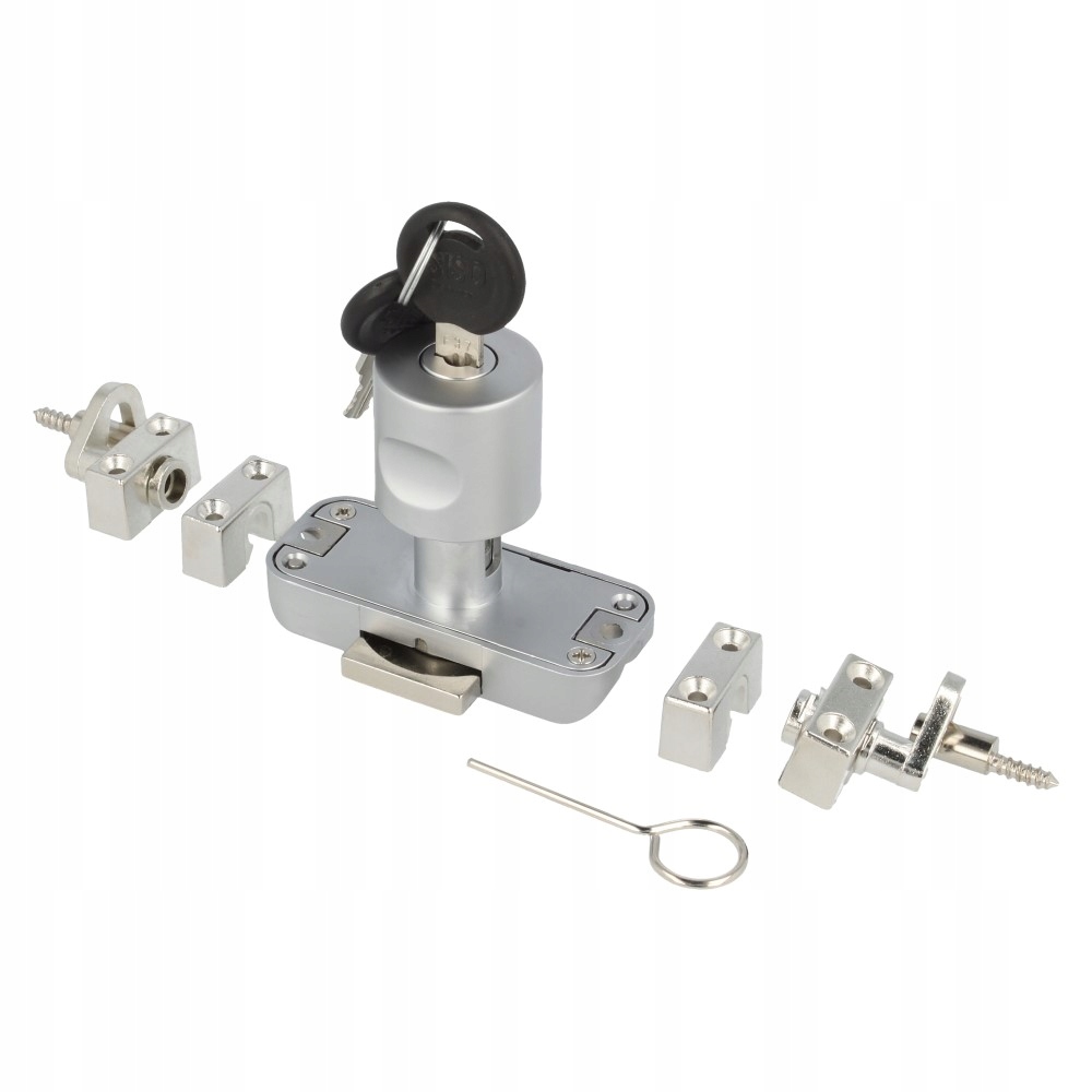 

Zamek baskwilowy patentowy Siso z gałką aluminium