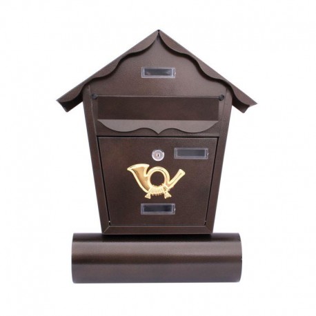 Poštovní schránka Domek XL tuba/vložka, šedá