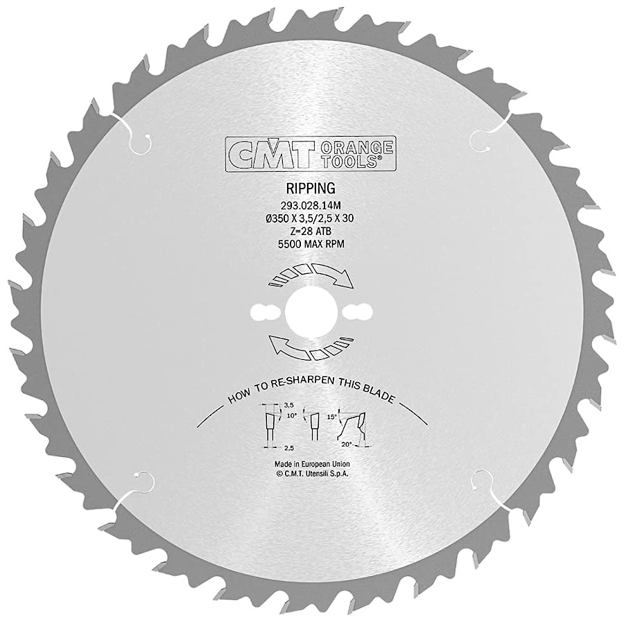 

Cmt Piła do cięcia wzdłużnego do drewna 350x30mm