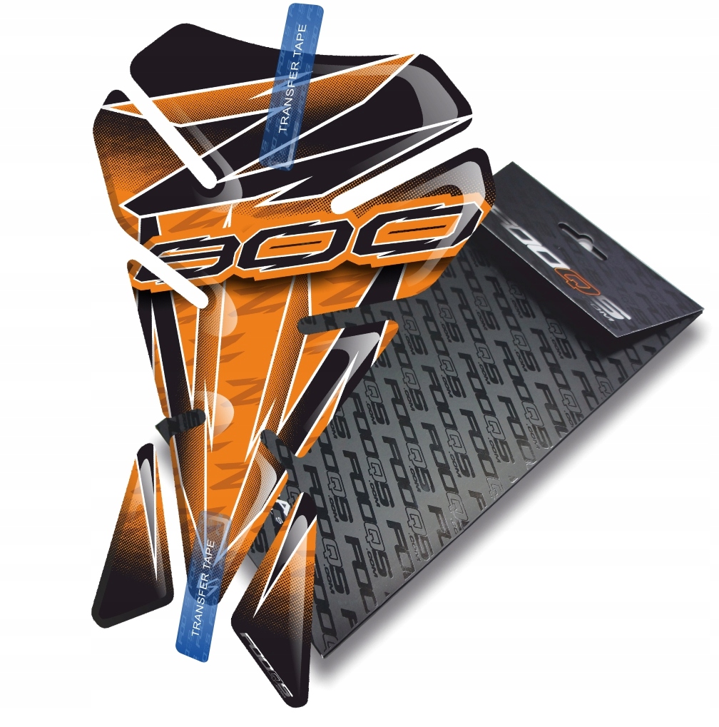Tank-pad V1 od firmy Fooqs pro Kawasaki Z-800 Oranžový