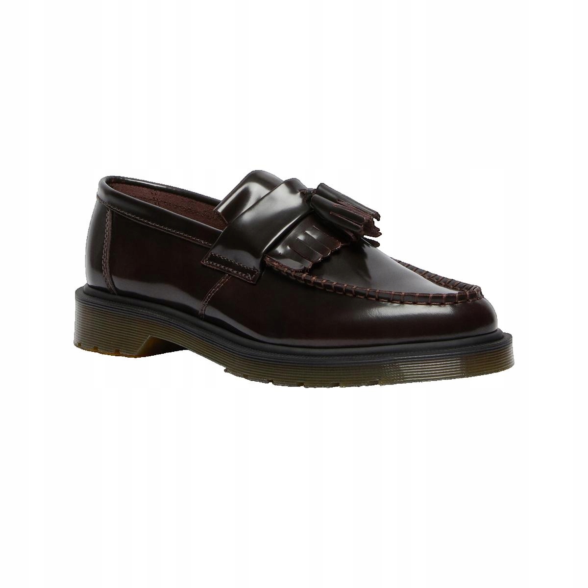 Dr Martens Mokasíny Pánské Vínové Z Přírodní Kůže S Třásněmi 39 U2A