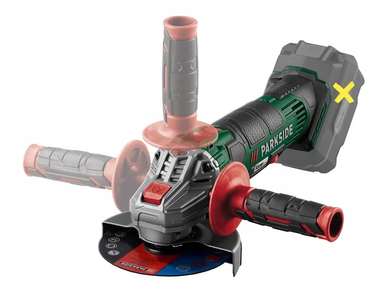 PARKSIDE Akumulatorowa szlifierka kątowa PWSA 20-L Seria PWSA 20-Li F4