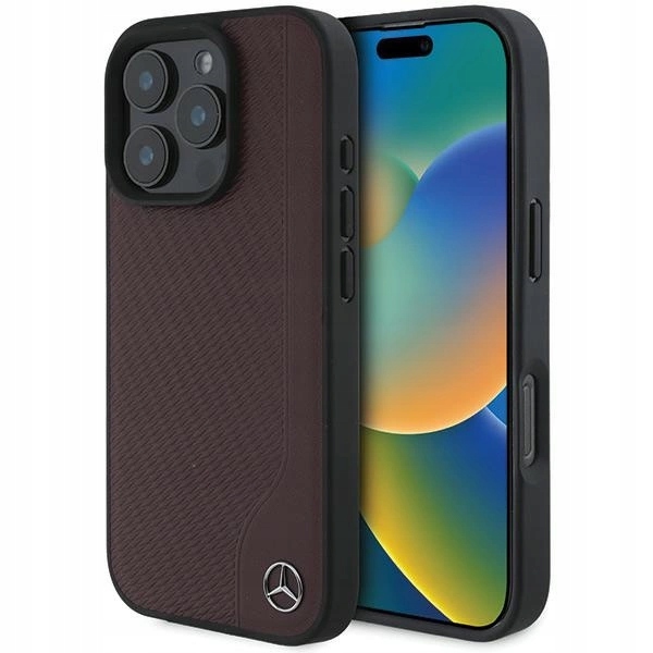 Mercedes Hardcase Do Iphone 16 Pro 6.3 Mb Wood Imitation Leather Do Magsafe