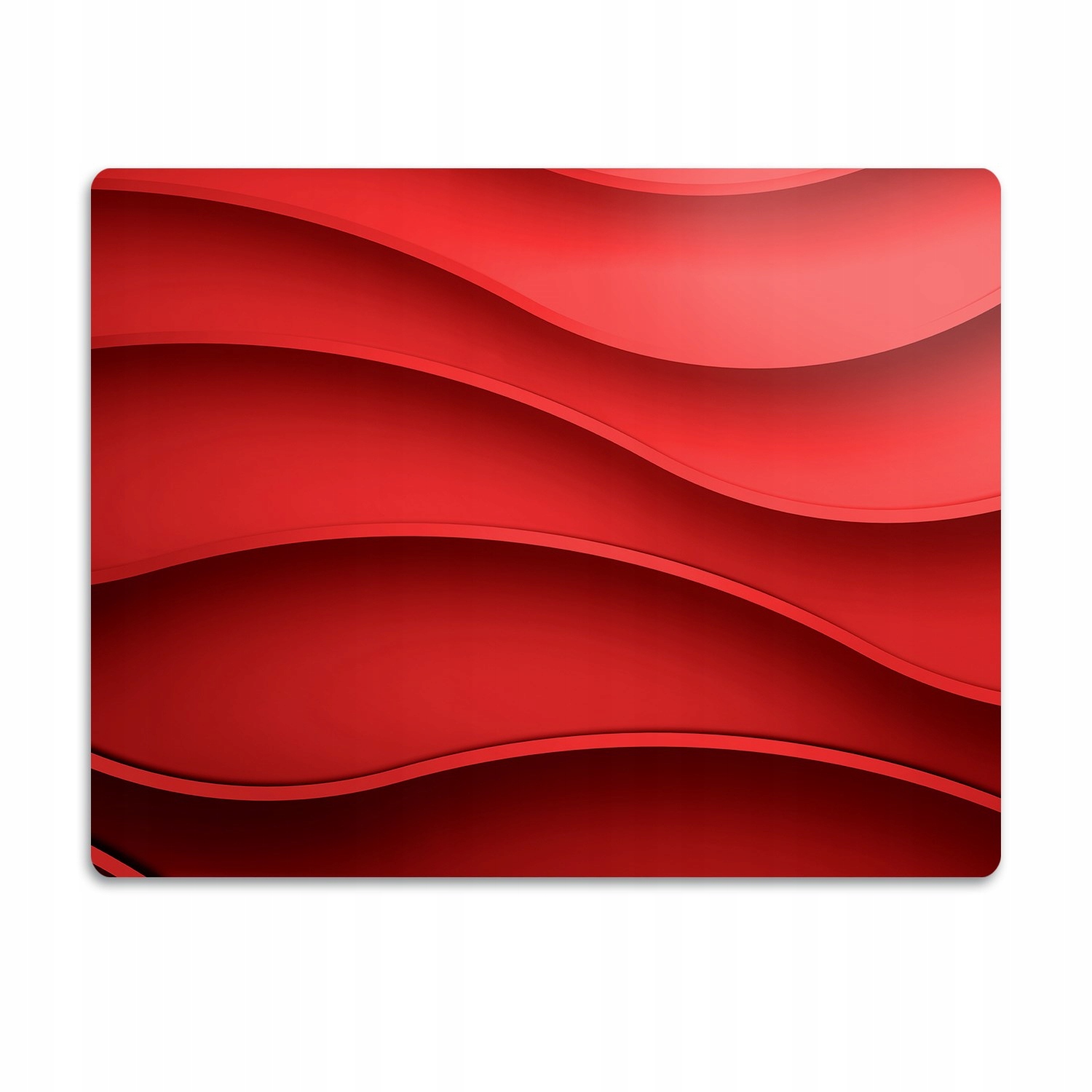 Levně Voděodolná podložka pod misku Červená vlna 90x60 cm