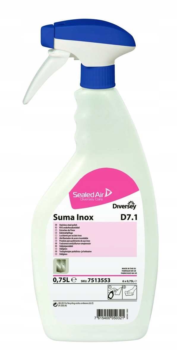 Suma Inox Prep. pro čištění a péči o kuchyňskou ocel 0,75 l Taski