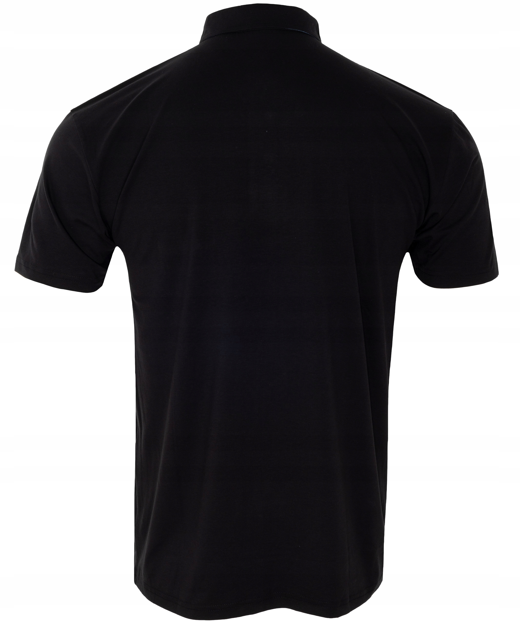 KOSZULKA męska POLO CZARNA z kieszonką rozmiar XXL Rękaw krótki rękaw