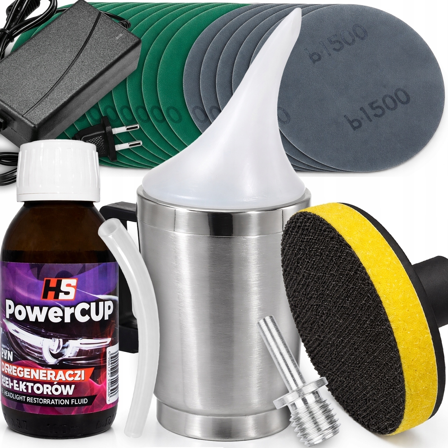 Zestaw Do Polerowania I Regeneracji Lamp Powercup Magiczny Czajniczek