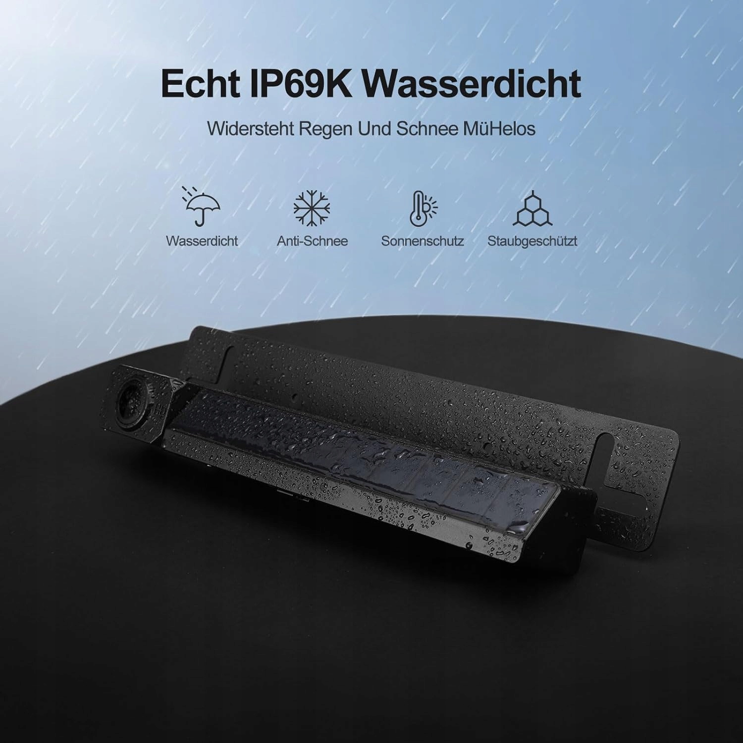 GREENAUTO kamera cofania bezprzewodowa Solar FHD 1080P 5" IP69K stabilny Producent Wojmot