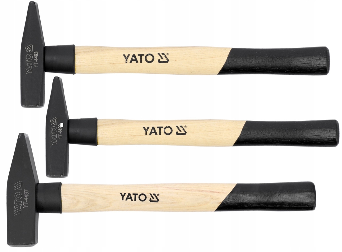 YATO ZESTAW MŁOTKÓW ŚLUSARKICH MŁOTEK ŚLUSARSKI 300/500/800G MŁOT KOMPLET