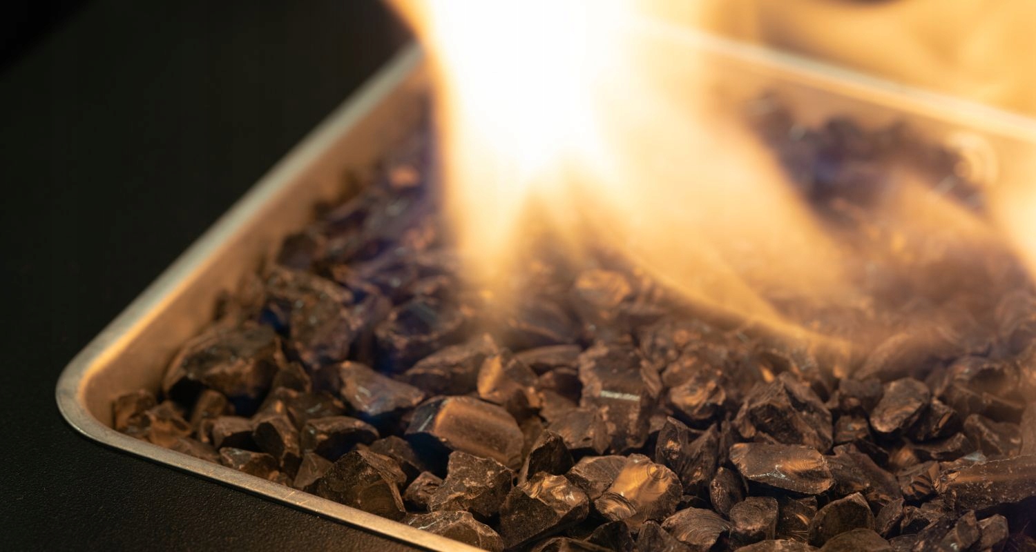 Ogrzewacz gazowy kominek tarasowy PLANIKA FARO czarny + POKROWIEC gratis Waga 20 kg