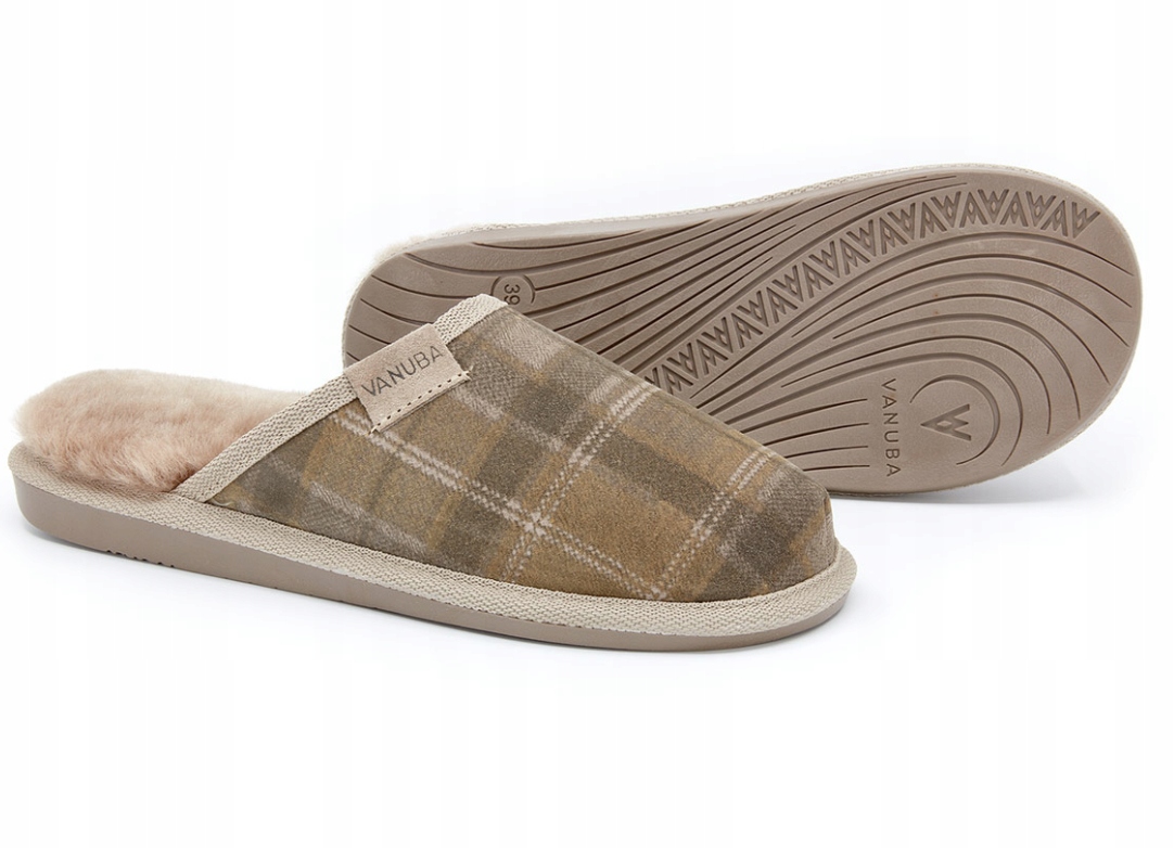 Dámské vlněné Pantofle Highlander, teplé, Olivové, vel 36