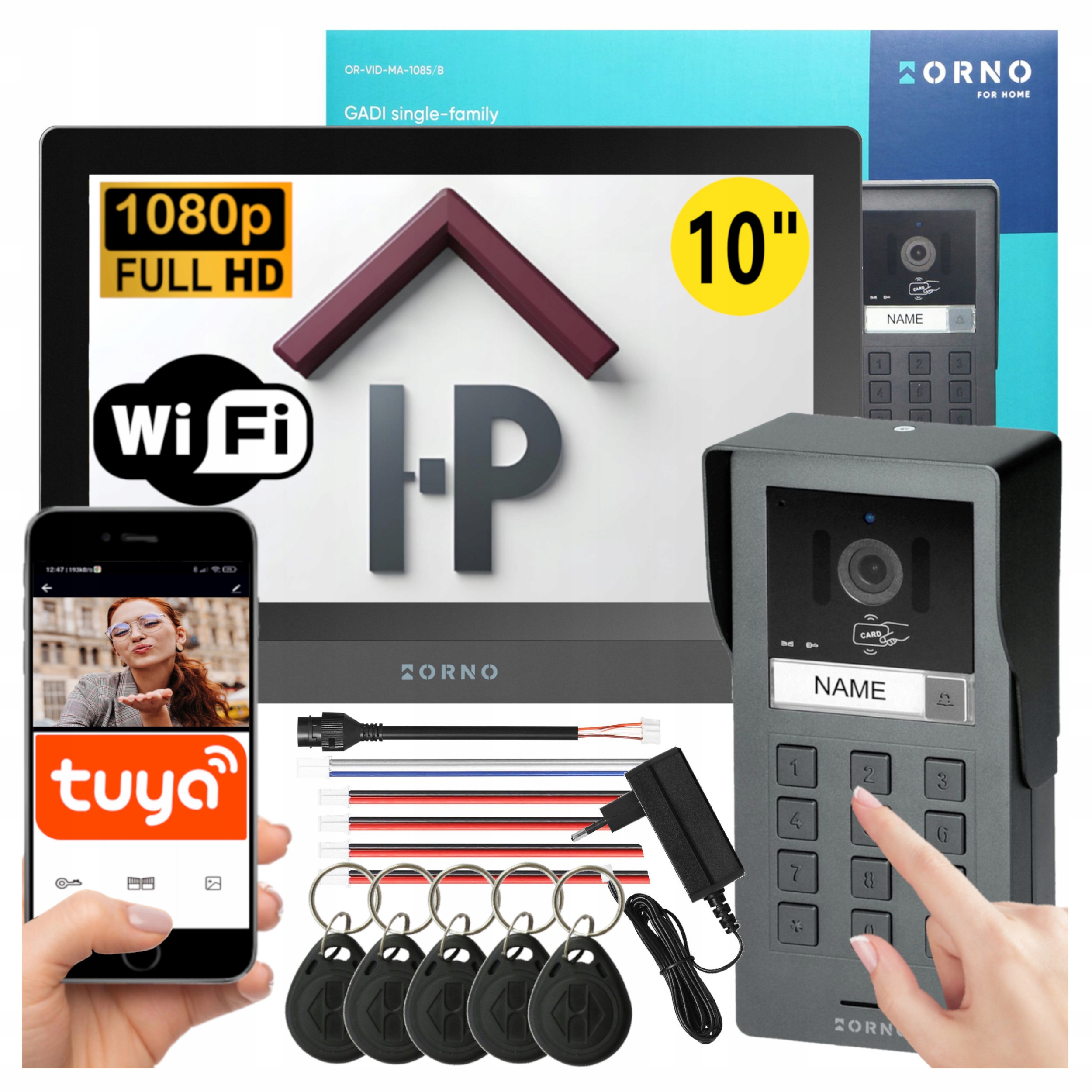 WIDEODOMOFON DOMOFON WiFi TUYA 10