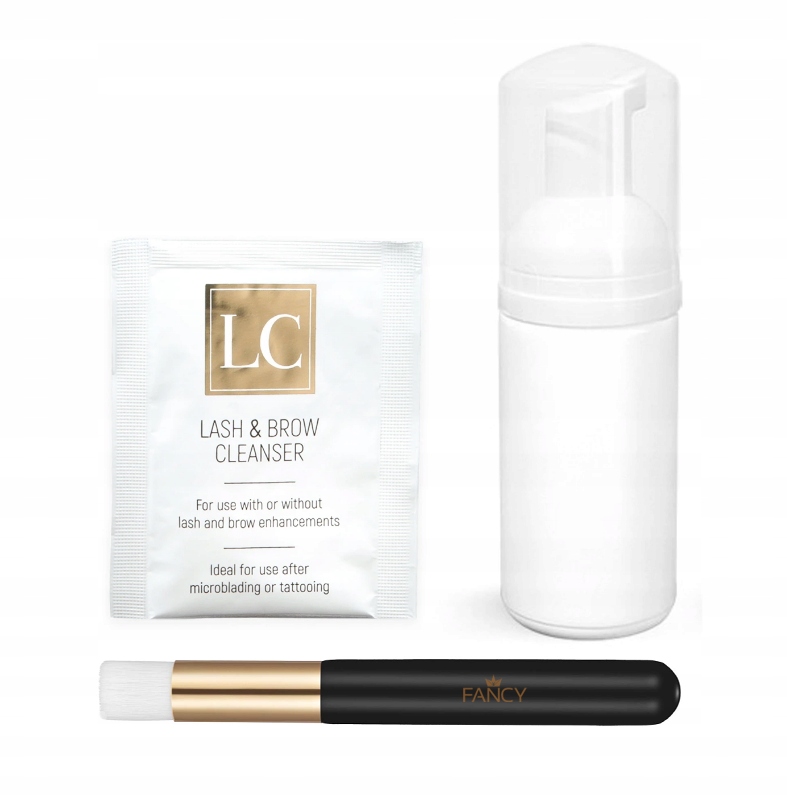 

Zestaw Szampon LC butelka 60ml pędzel do rzęs