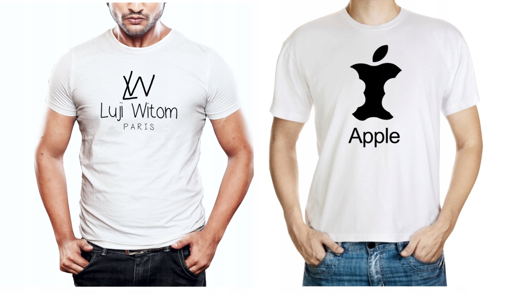 KOSZULKA Z WŁASNYM NADRUKIEM NAPISEM ZDJĘCIEM XXL Kolor biały