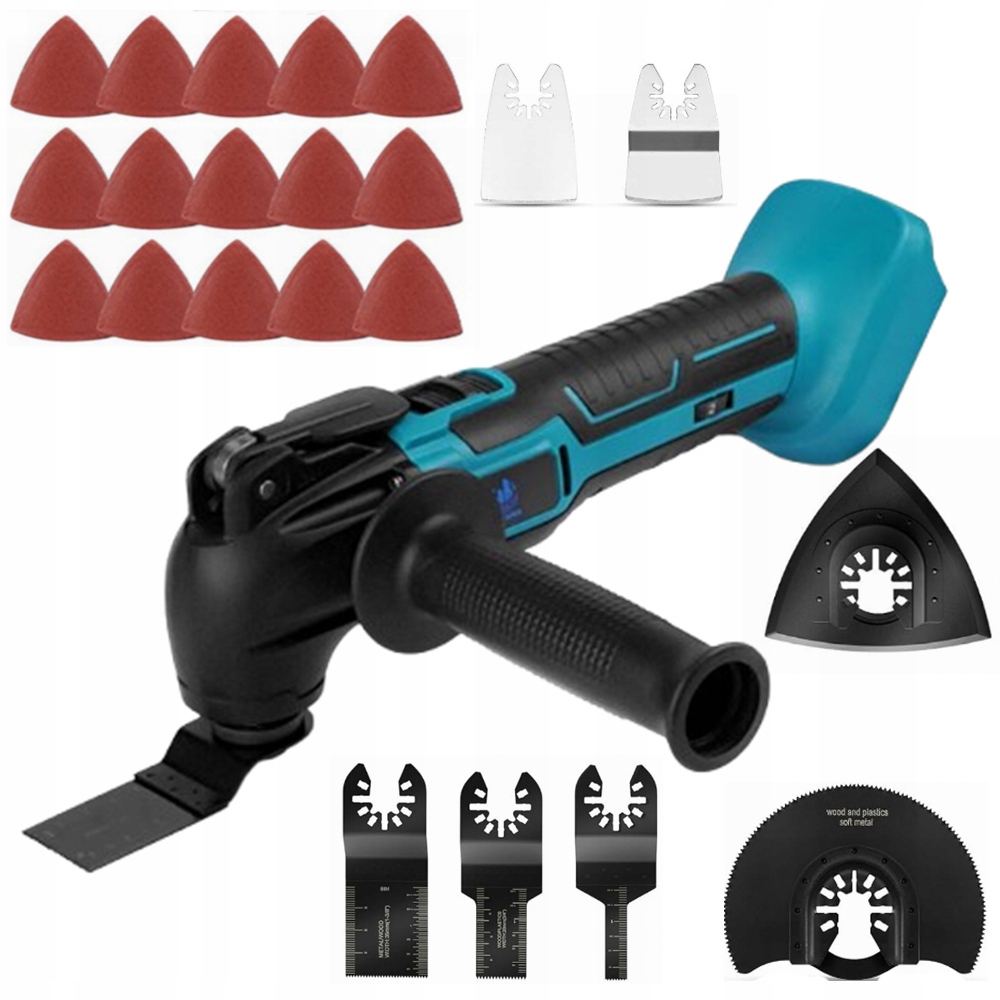 Akumulátorové Multifunkční Nářadí Multitool 18V S Regulací Rychlosti 6 Rychlostí