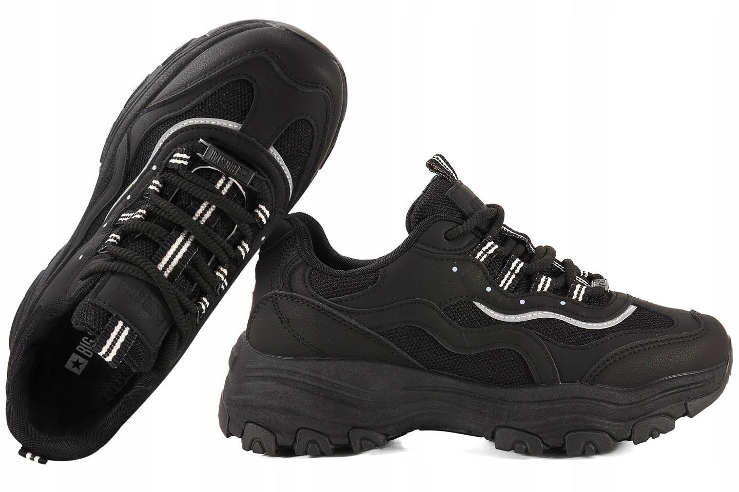 Big Star RR274A177 Sportovní Boty Tenisky Dámské Polobotky černé 39 Černá