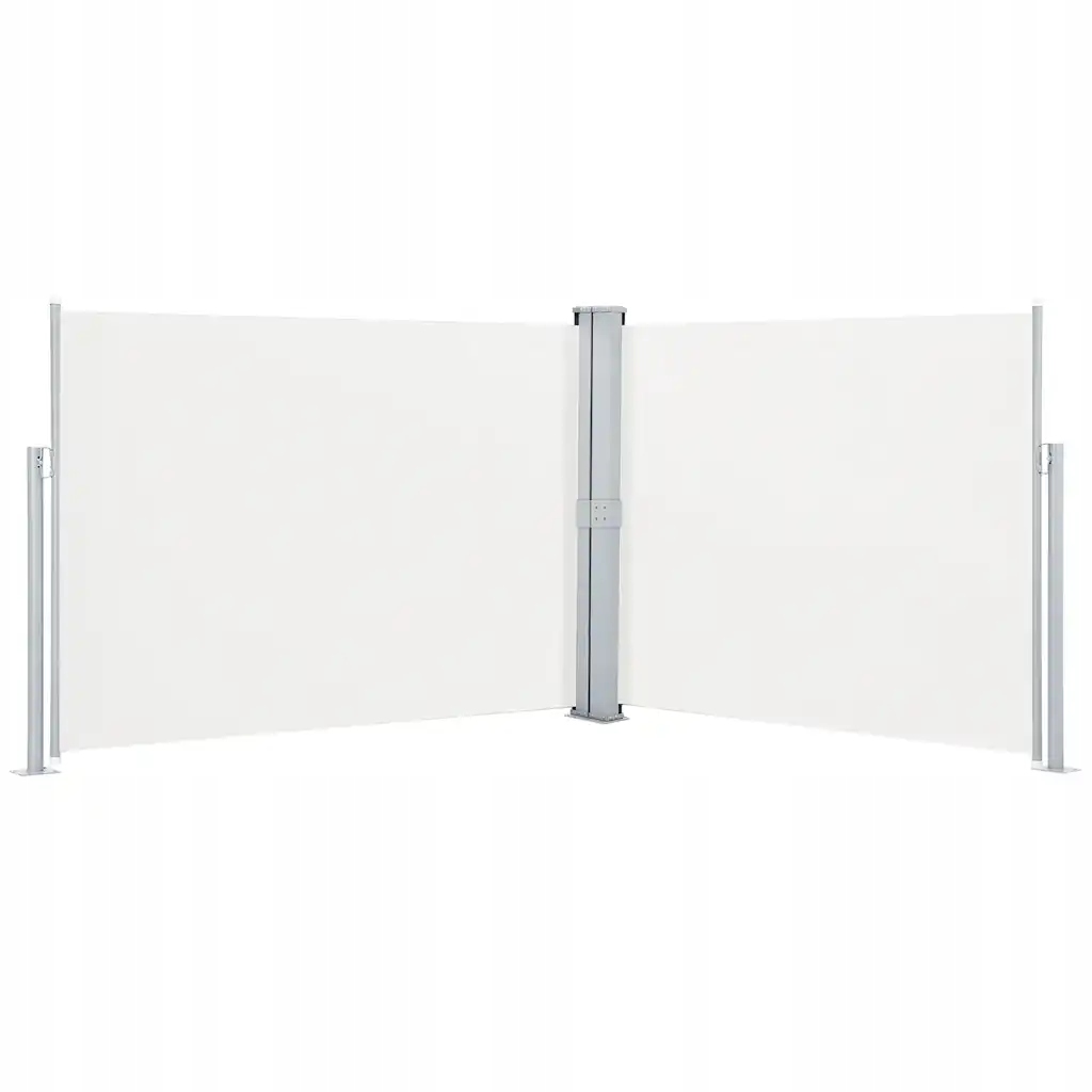 Boční roztahovací zahradní markýza, krémová, 140 x (0-1000) cm