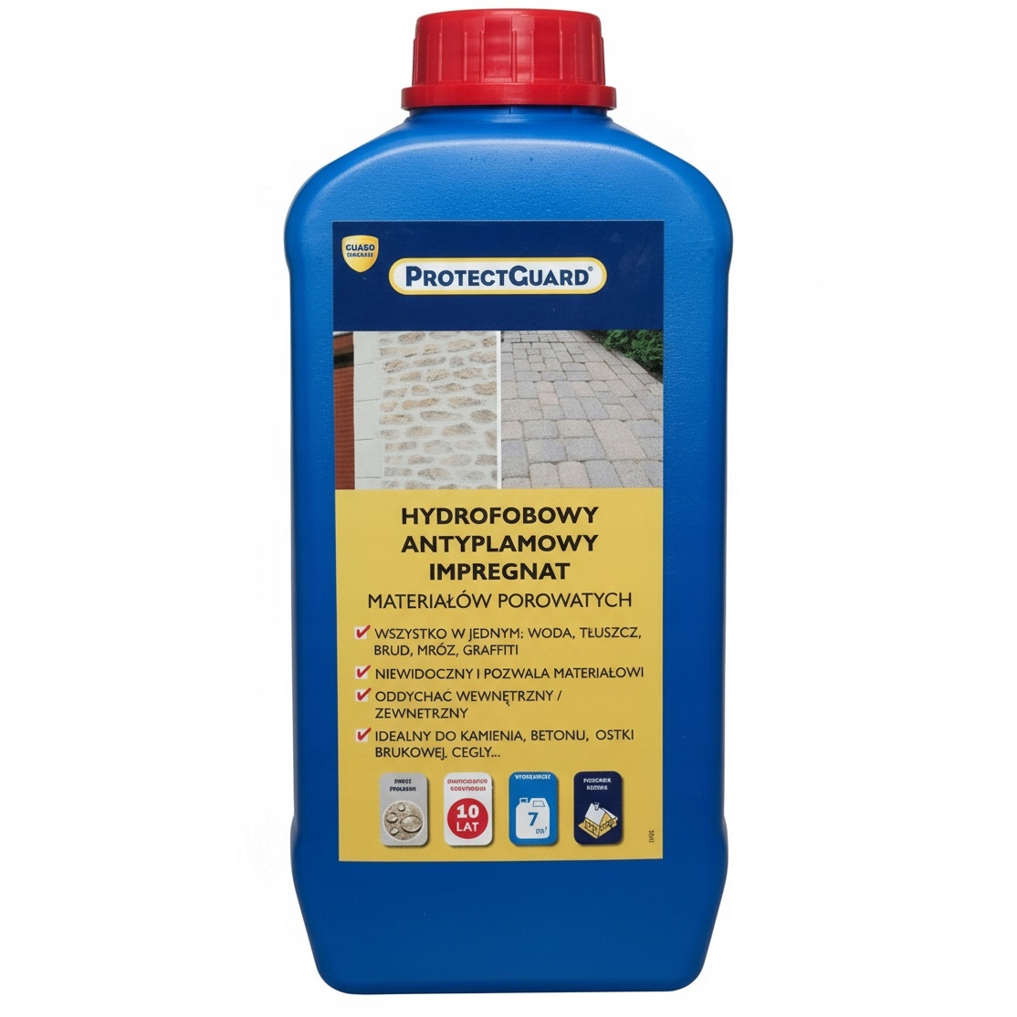 Impregnace fasády ProtectGuard na betonu a cihly 1 l
