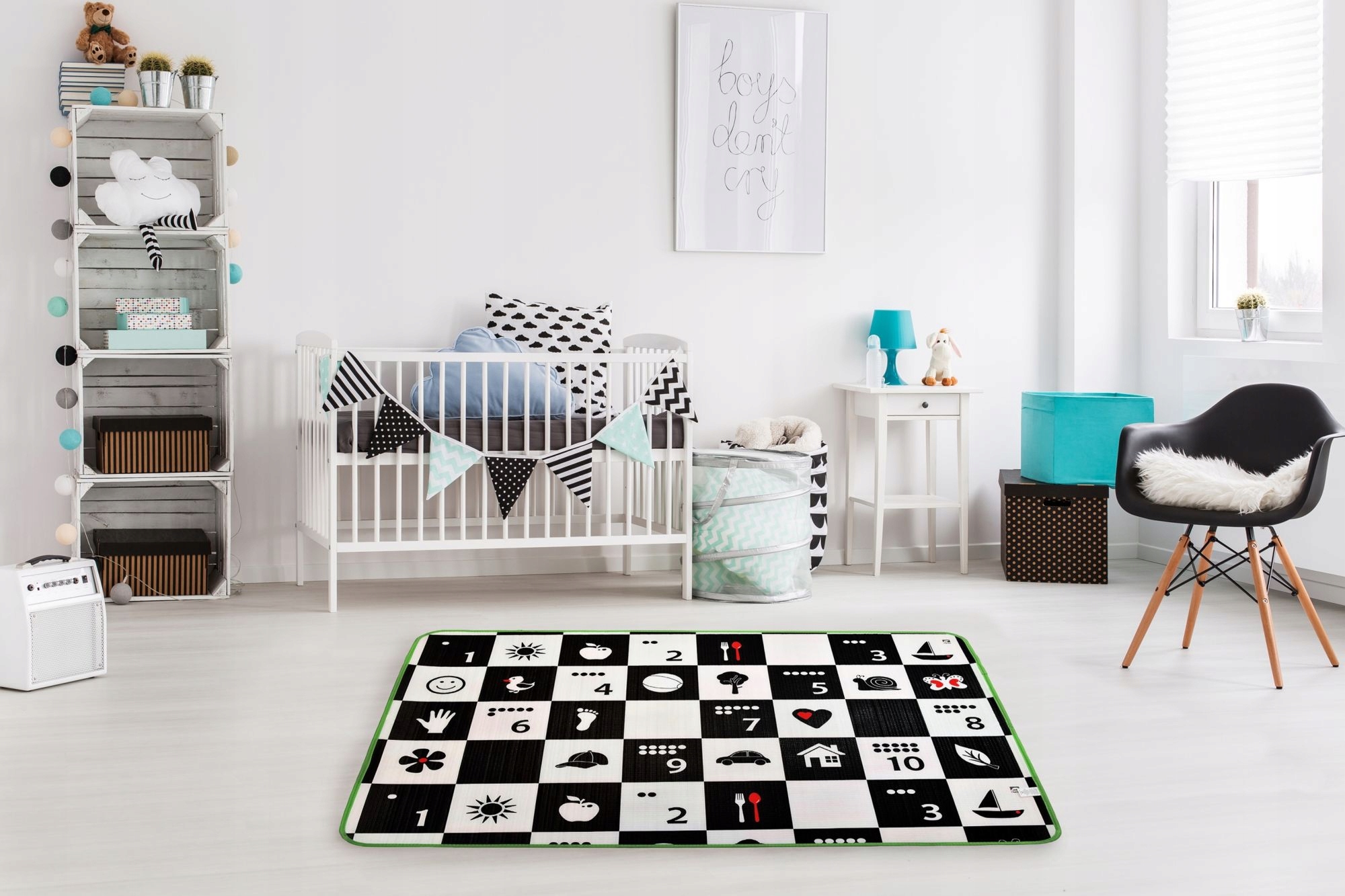 MATA PIANKOWA SZACHOWNICA POLSKI ALFABET 120x180x1 Marka Humbi