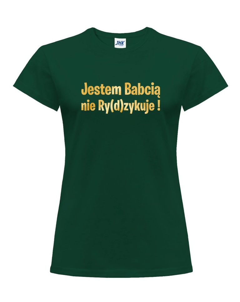 

Koszulka na Dzień Babci Babcia Ry(d)zykuje L