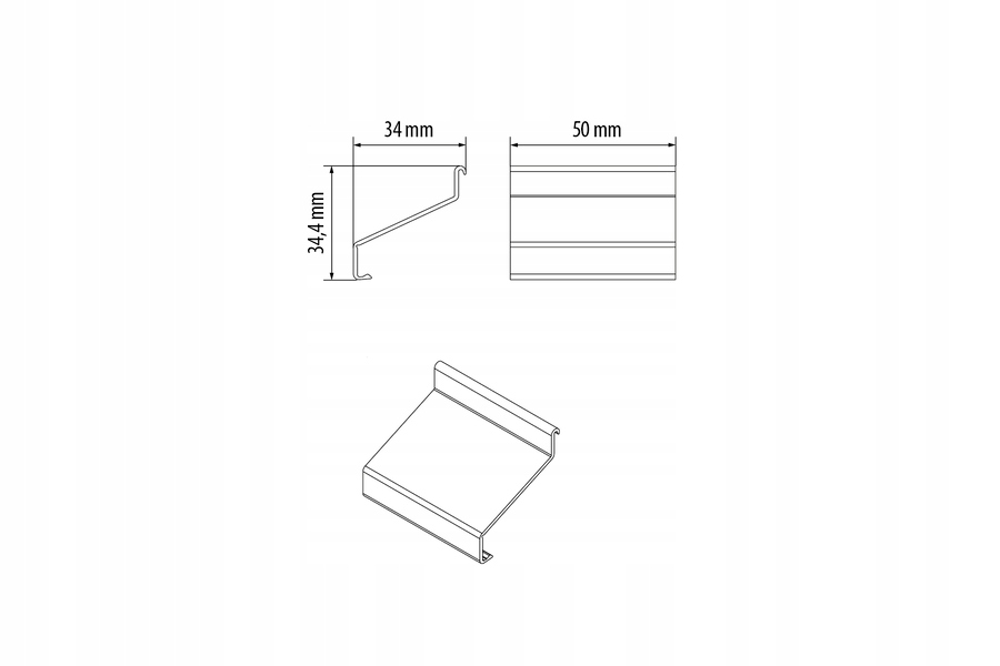 Łącznik doprofilu okapowego OKAP100 brązowe 2szt Marka Cezar