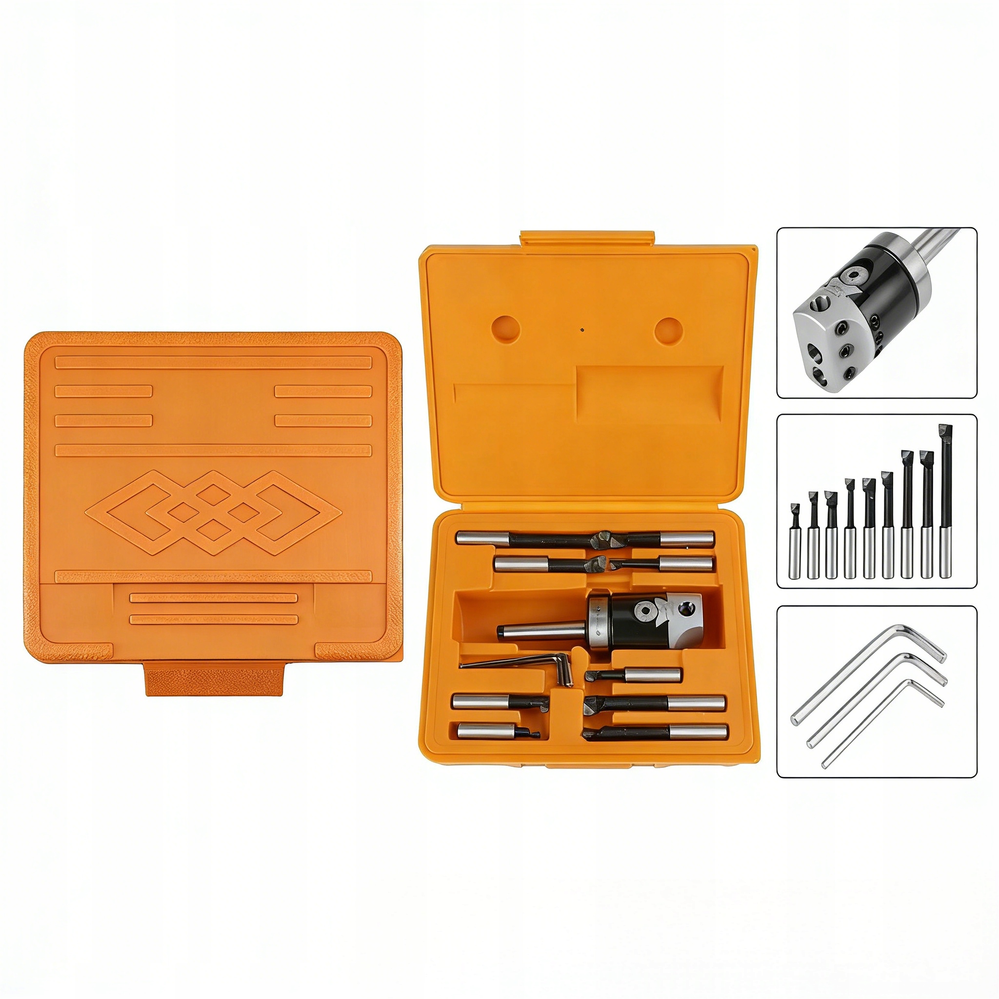 Vyvrtávací hlava F1-12 50 mm vyvrtávačka 12 mm 9 ks Nože Set