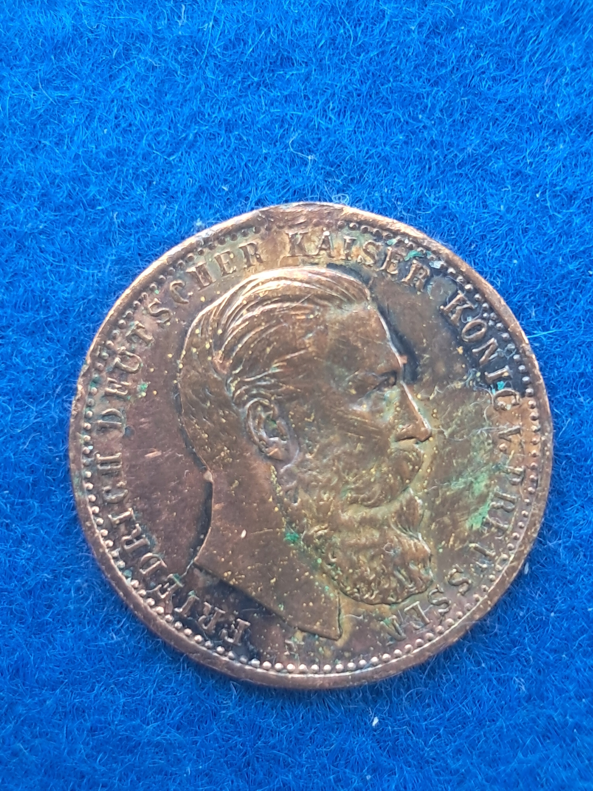 Niemcy, Medalik Cesarz Friedrich III usunięte uszko (R15)