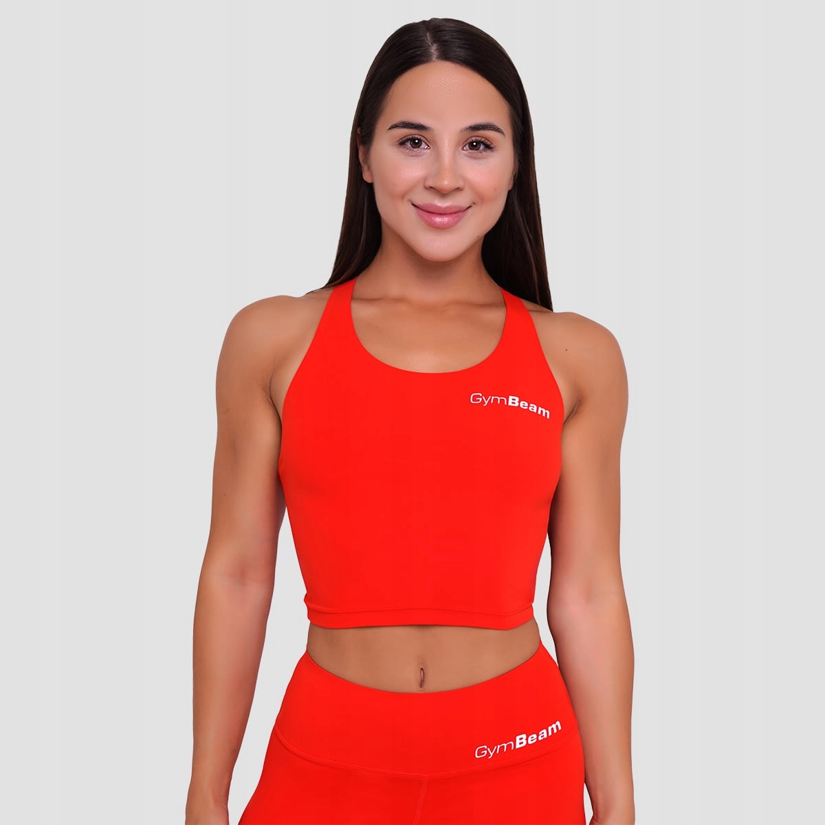 GymBeam Damski Top Sportowy Beat Tangerine M