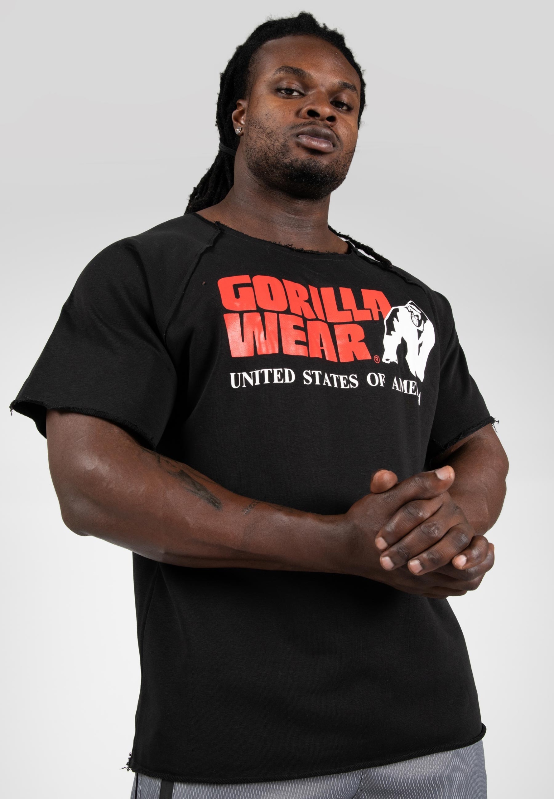 KOSZULKA TRENINGOWA NA SIŁOWNIE MEGA LUŹNA GORILLA WEAR CLASSIC WORK TOP Rozmiar 2XL/3XL