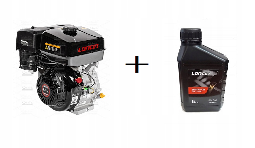 SILNIK DO ZAGĘSZCZARKI LONCIN G270F-A 25 mm + olej