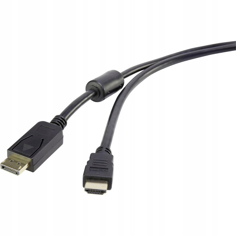 Renkforce DisplayPort / HDMI Kabel 5.00 m z rdzeni