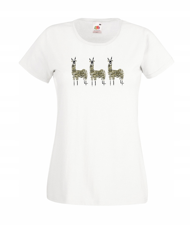 

M Koszulka Damska Lama Więcej Niż Jedno Zwierzę