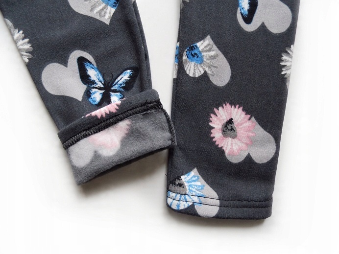 

Legginsy Ocieplane Kwiaty Motyle Rozmiar 74/80
