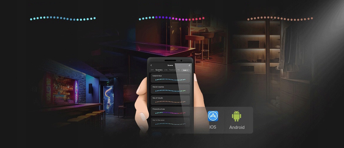 Kontroler LED COB SPI RGBIC NEON oświetlenie Seria SD WiFi+RF TUYA Zasilanie sieciowe