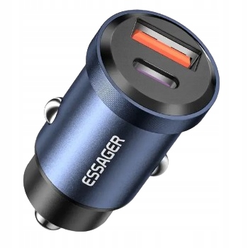 SZYBKA ŁADOWARKA SAMOCHODOWA 30W Typ-C PD 5A QC4.0