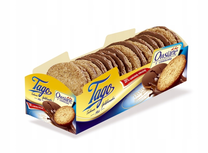 Ciastka owsiane De Lux Tago 210g 12szt