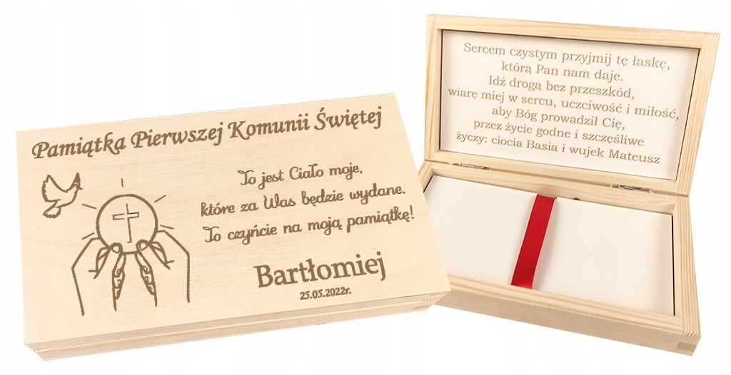 

Pamiątka Pudełko Na Pieniądze Komunia Święta Imię