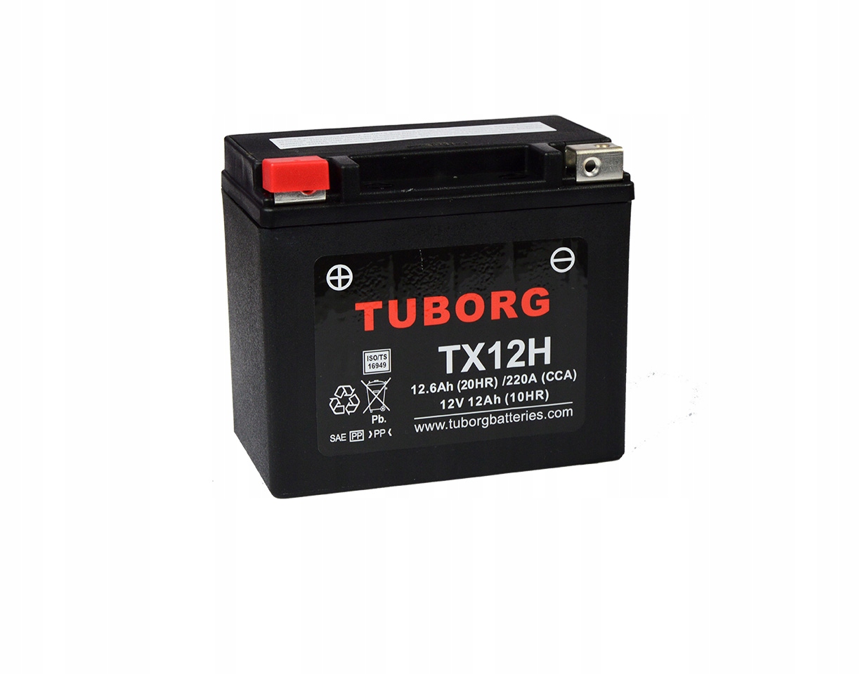 Akumulator Tuborg TX12H YTX12-BS 12V 12AH 220A Wzmocniony